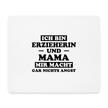 Erzieherin Spruch Job Lustiges Erzieherin Geschenk - Mousepad (Querformat) - Weiß - Vorne