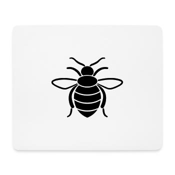 Biene - Mousepad (Querformat) - Weiß - Vorne