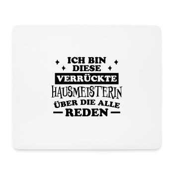 Hausmeisterin Spruch Lustig Hausmeisterin Geschenk - Mousepad (Querformat) - Weiß - Vorne