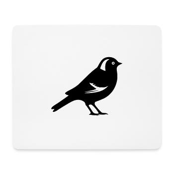 Vogel - Mousepad (Querformat) - Weiß - Vorne