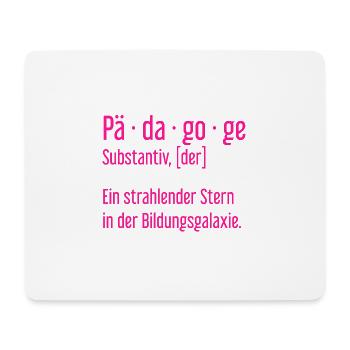 Pädagoge Pädagogen Schule Lehrer Unterricht - Mousepad (Querformat) - Weiß - Vorne