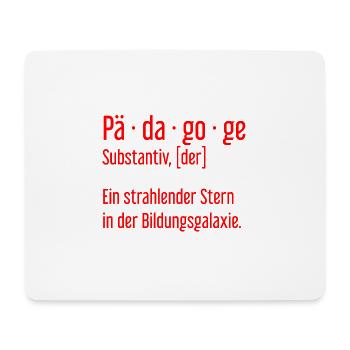 Pädagoge Pädagogen Schule Lehrer Unterricht - Mousepad (Querformat) - Weiß - Vorne