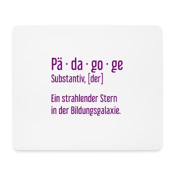 Pädagoge Pädagogen Schule Lehrer Unterricht - Mousepad (Querformat) - Weiß - Vorne