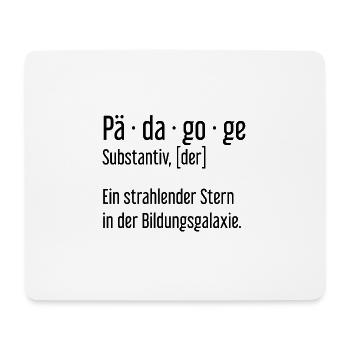 Pädagoge Pädagogen Schule Lehrer Unterricht - Mousepad (Querformat) - Weiß - Vorne