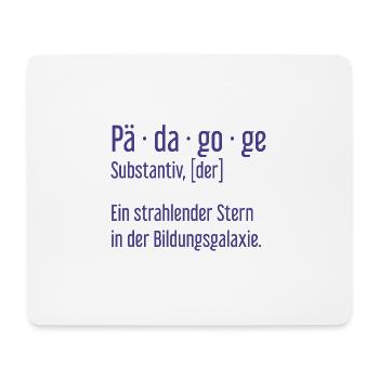 Pädagoge Pädagogen Schule Lehrer Unterricht - Mousepad (Querformat) - Weiß - Vorne
