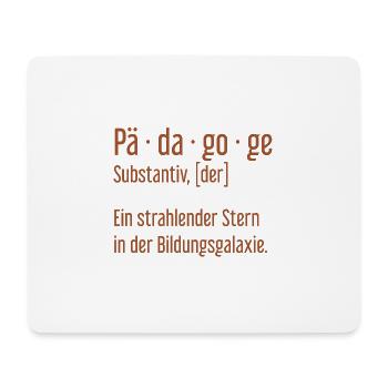 Pädagoge Pädagogen Schule Lehrer Unterricht - Mousepad (Querformat) - Weiß - Vorne