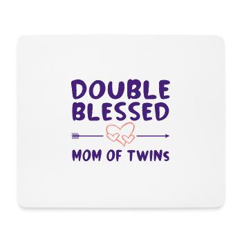 Twin Mom Life Double - Mouse Pad (horizontal) - white - Front