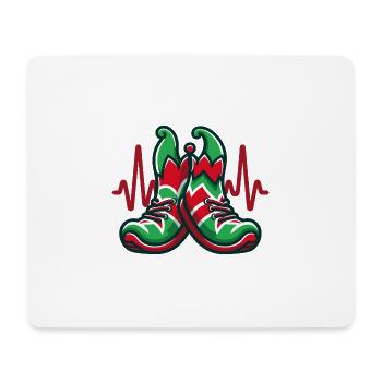 Parcours de remise en forme des elfes - Tapis de souris (format paysage) - blanc - Devant
