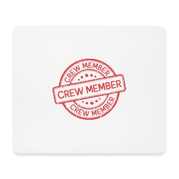 Crew Mitglied - Mousepad (Querformat) - Weiß - Vorne