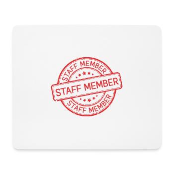 Staff Mitglied - Mousepad (Querformat) - Weiß - Vorne