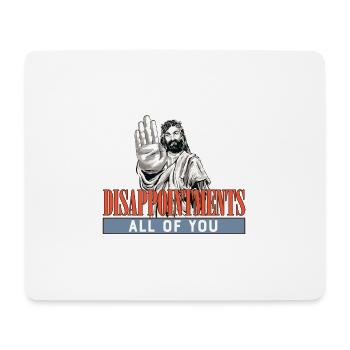 Disappointments All Of You Funny Jesus Facepalm - Mousepad (Querformat) - Weiß - Vorne
