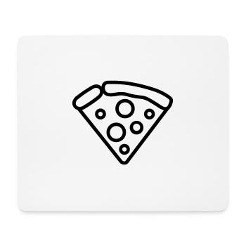 Pizza slice - Mouse Pad (horizontal) - white - Front