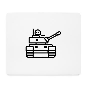 tank - Mouse Pad (horizontal) - white - Front