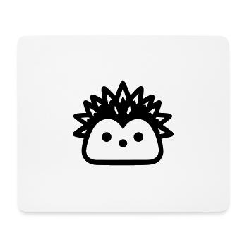 Igel - Mousepad (Querformat) - Weiß - Vorne