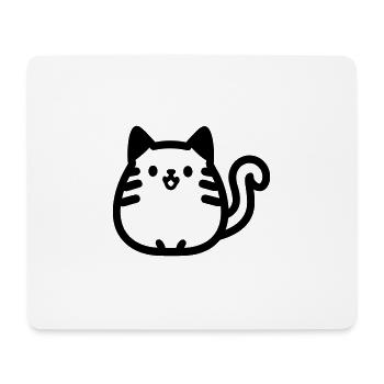 Katze - Mousepad (Querformat) - Weiß - Vorne