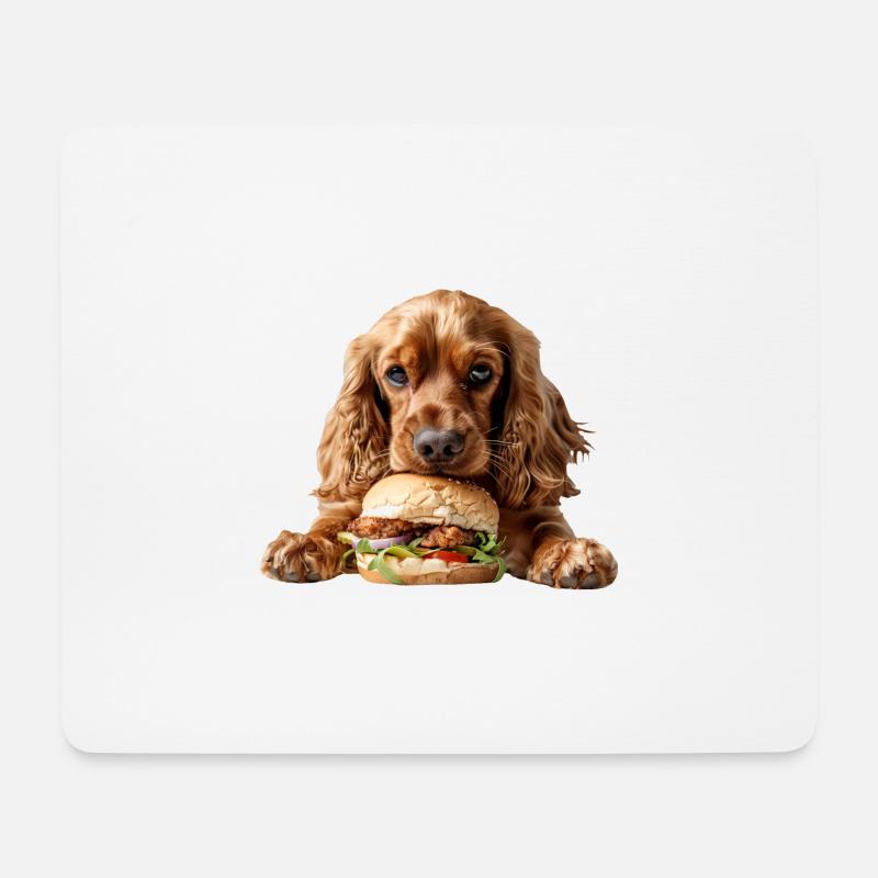 Cocker Spaniel - Mousepad (Querformat) - Weiß