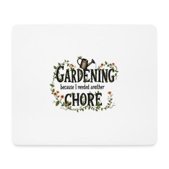 Gartenarbeit ist meine Therapy Lustig Gärtnern - Mousepad (Querformat) - Weiß - Vorne