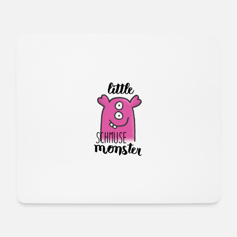 Little SCHMUSE Monster - Mousepad (Querformat) - Weiß