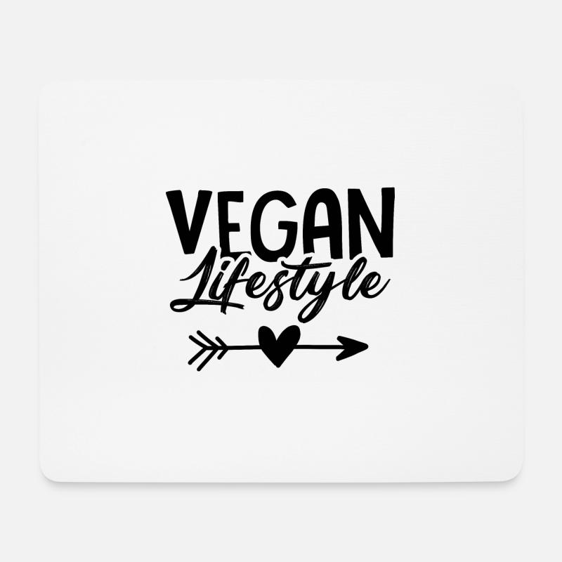 Vegan Lifestyle Veganer - Mousepad (Querformat) - Weiß