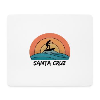 Santa Cruz Vintage CA Californien Surfer Geschenk - Mousepad (Querformat) - Weiß - Vorne