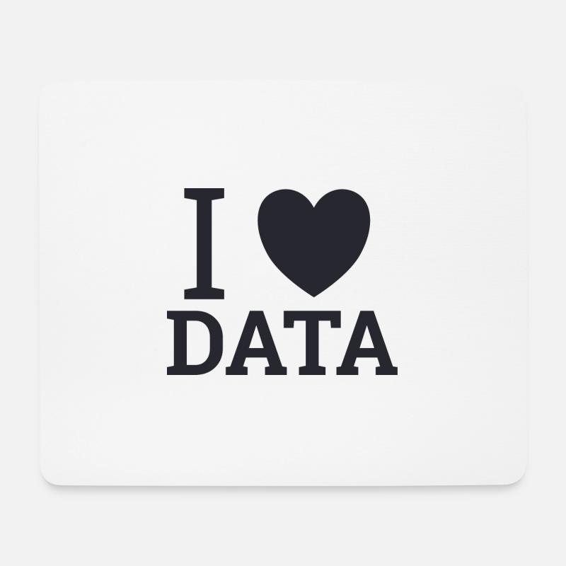 "Love Data" | Data Scientist - Mousepad (Querformat) - Weiß
