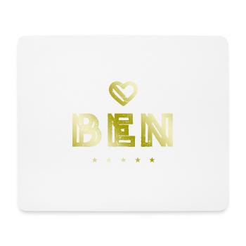 Ben Herz - Mousepad (Querformat) - Weiß - Vorne