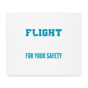 Verantwortlich für die Sicherheit Kabinenbesatzung - Mousepad (Querformat) - Weiß - Vorne