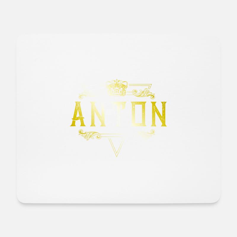 Anton - Mousepad (Querformat) - Weiß