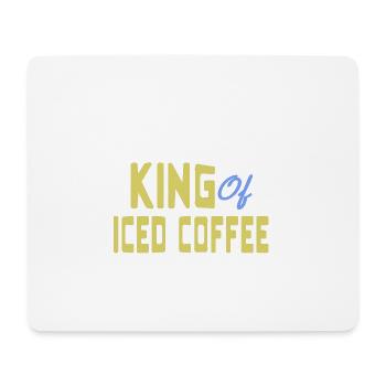 King of Iced Of Coffee Awesome Retro T-Shirt - Mouse Pad (horizontal) - white - Front