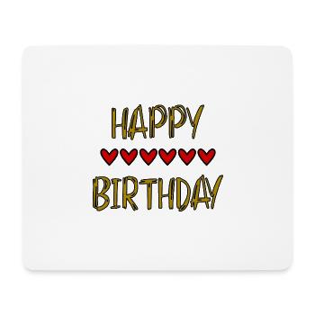 JAHRESTAG. ALLES GUTE ZUM GEBURTSTAG!. ALLES GUTE ZUM GEBURTSTAG!. - Mousepad (Querformat) - Weiß - Vorne