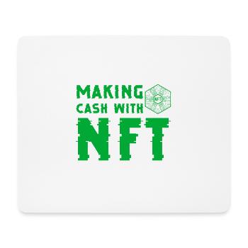 Making cash with NFT - Tapis de souris (format paysage) - blanc - Devant