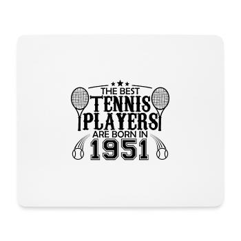 1951 tennis joueur cadeau joueur de tennis 1951 - Tapis de souris (format paysage) - blanc - Devant