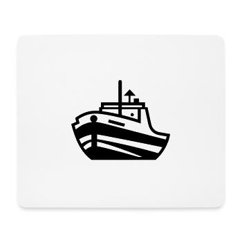 Boot - Mousepad (Querformat) - Weiß - Vorne