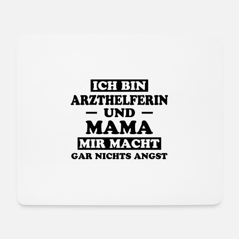 Arzthelferin Spruch Lustiges Arzthelferin Geschenk - Mousepad (Querformat) - Weiß