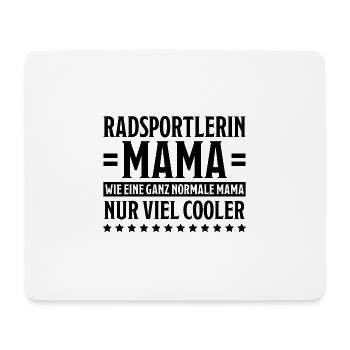 Radsportlerin Mountainbike Radfahrerin Geschenk - Mousepad (Querformat) - Weiß - Vorne