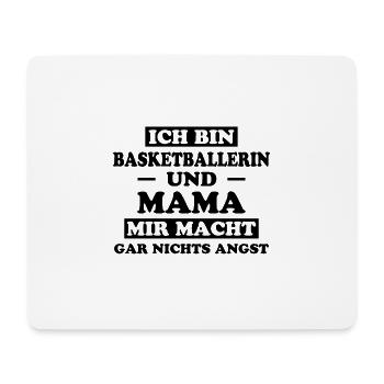 Basketballerin Spruch Lustiges Basketball Geschenk - Mousepad (Querformat) - Weiß - Vorne