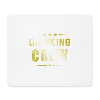 Drinking Crew - Mousepad (Querformat) - Weiß - Vorne