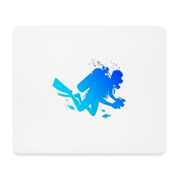Scuba Diver Free Dive Women's Scuba Diving - Mouse Pad (horizontal) - white - Front