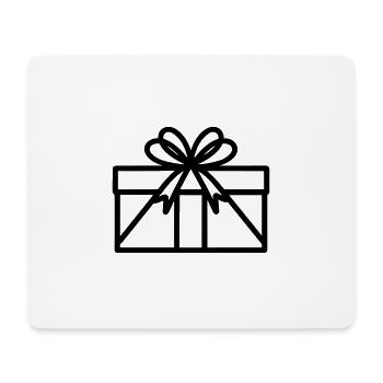 Petite boite cadeau - Tapis de souris (format paysage) - blanc - Devant