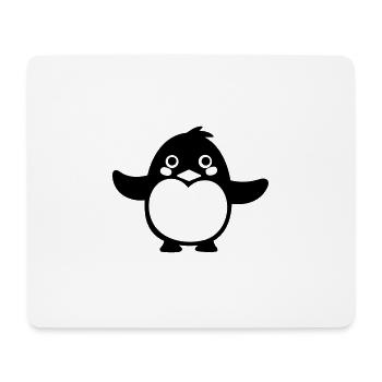 Pingouin - Tapis de souris (format paysage) - blanc - Devant