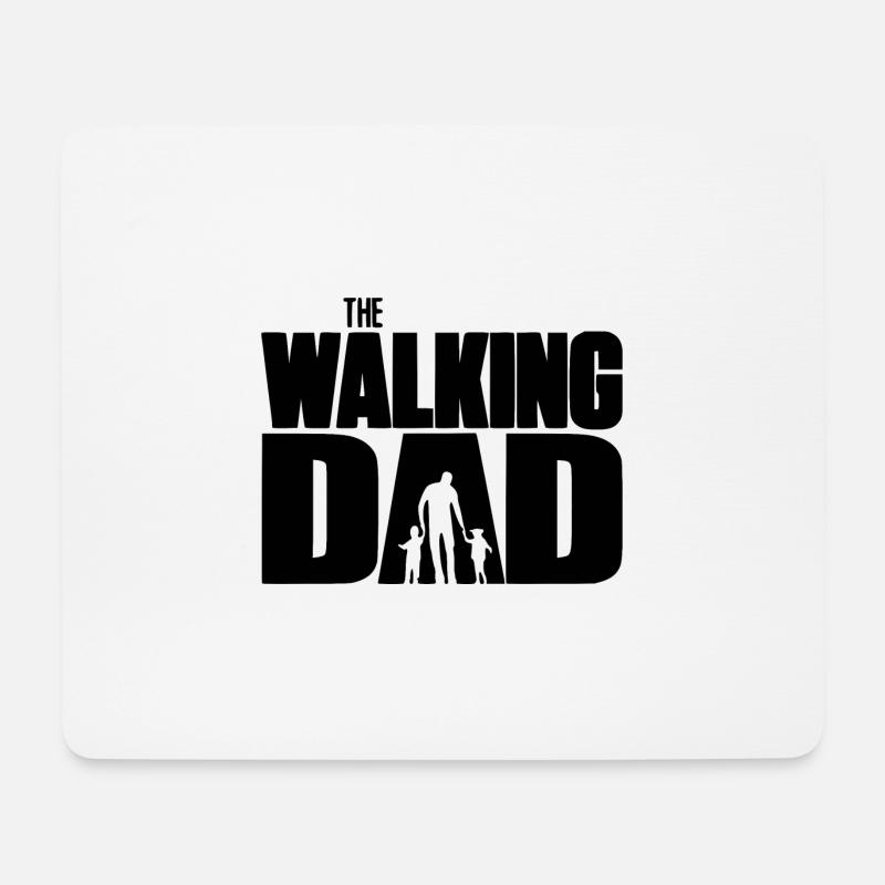 The Walking Dad - Mouse Pad (horizontal) - white