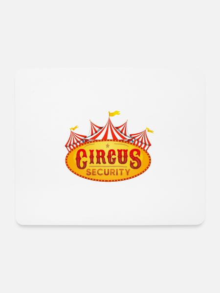 Security Officer I Circus Party I Circus Security - Mousepad (Querformat) - Weiß