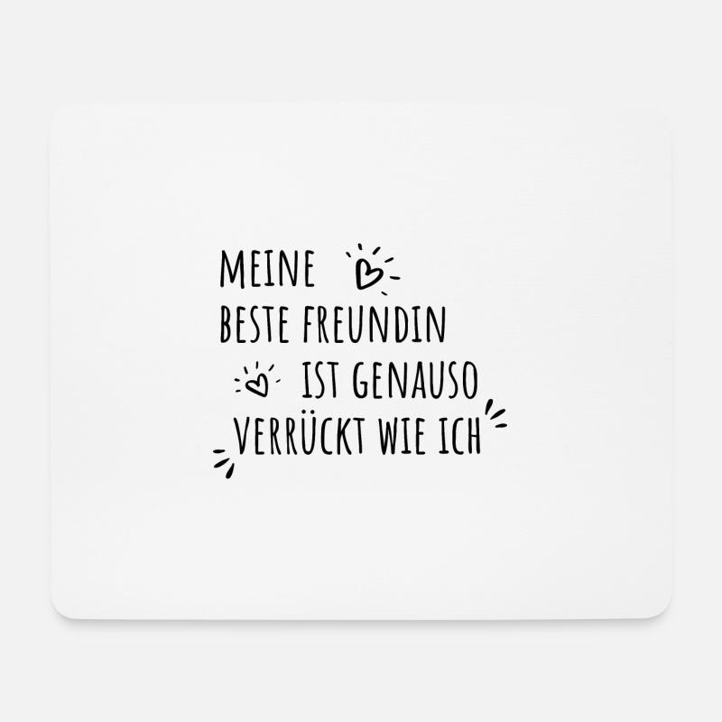 Beste Freundin Geschenke Mädchen Zwillinge BFF - Mousepad (Querformat) - Weiß