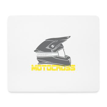 Motocross Dirtbike Dirt Bike Cross Fahrer Braap - Mousepad (Querformat) - Weiß - Vorne