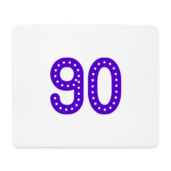 90 JAHRE. 90-JÄHRIGES JUBILÄUM. GEBURTSTAG 90 JAHRE. 90 - Mousepad (Querformat) - Weiß - Vorne