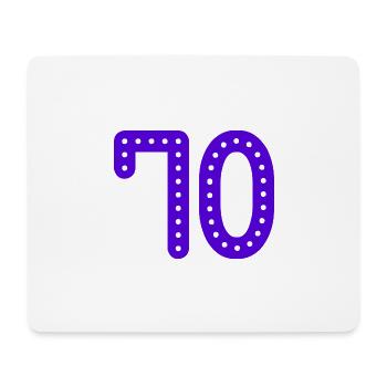 70 JAHRE. 70-JÄHRIGES JUBILÄUM. GEBURTSTAG 70 JAHRE. 70 - Mousepad (Querformat) - Weiß - Vorne