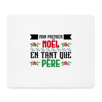 mon premier noël en tant que Père - Tapis de souris (format paysage) - blanc - Devant