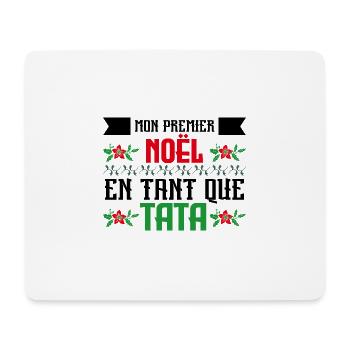 Le premier Noël en tant que tata - Tapis de souris (format paysage) - blanc - Devant