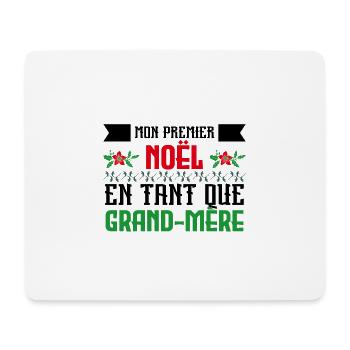 Premier noël en tant que mamie - Tapis de souris (format paysage) - blanc - Devant