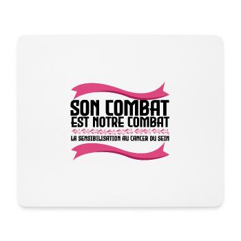 Sein Kampf ist unser Kampf - Krebs - Mousepad (Querformat) - Weiß - Vorne